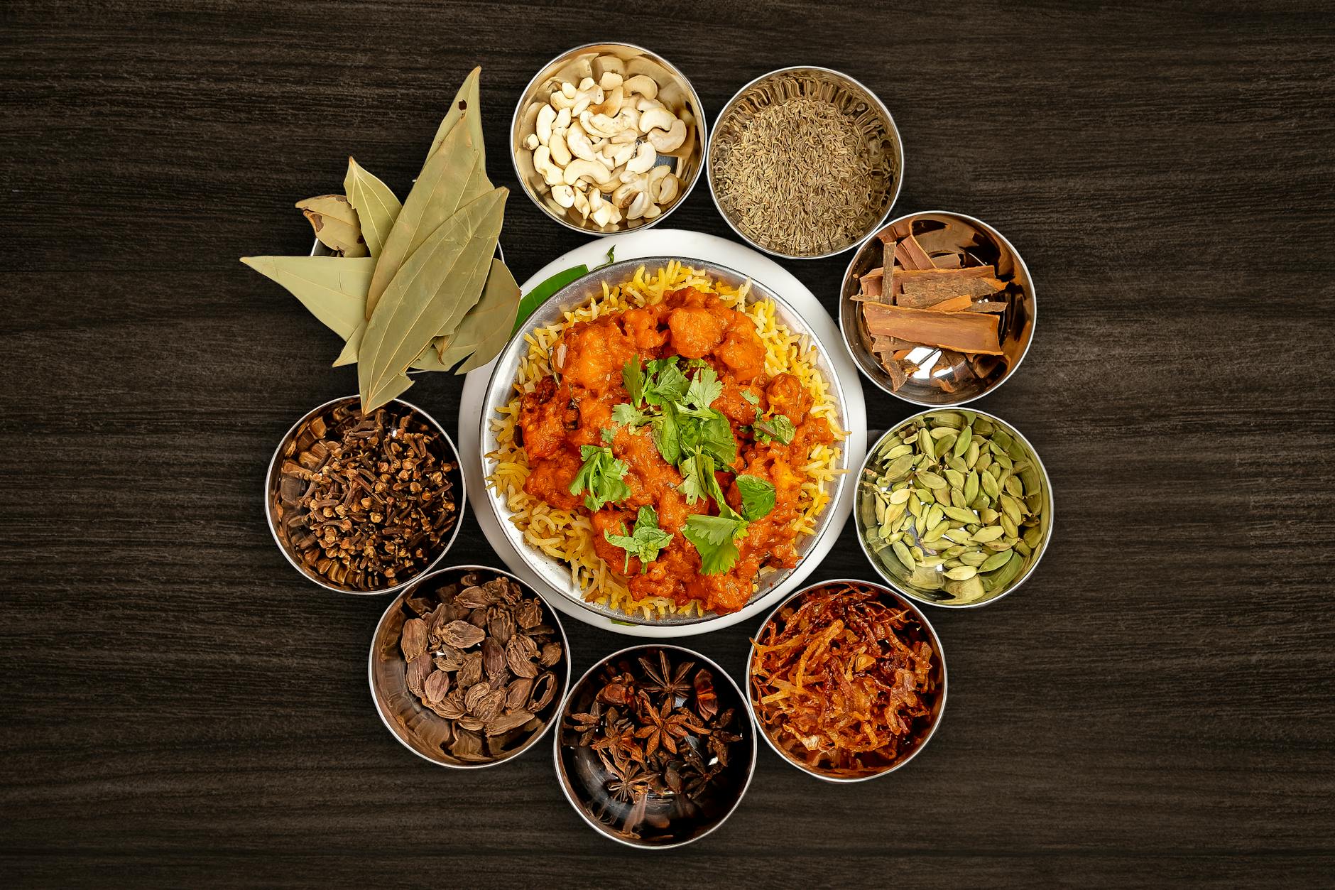 indian curry served in a restaurant