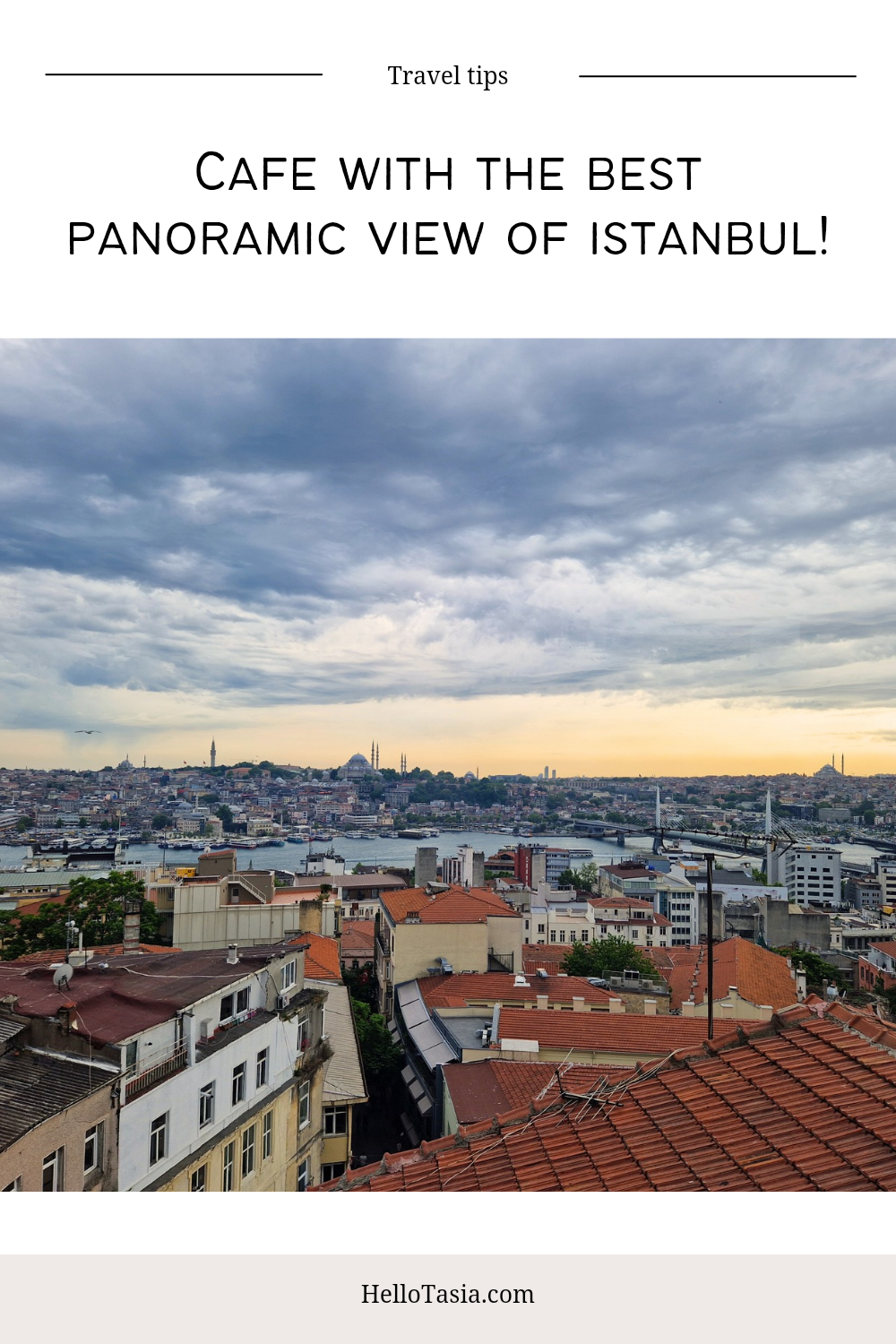 Cafe with the BEST Panoramic View of Istanbul